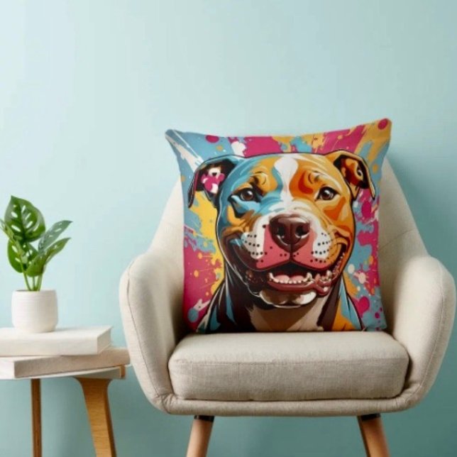 Staffordshire Födelsedagsaktiviteter Kudde (Throw Pillow 100% polyester heavyweight stretch material. Hidden zipper Made in the USA.

)