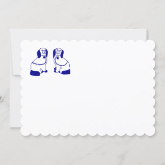 Staffordshire Hund Note Cards & Stationary Inbjudningar