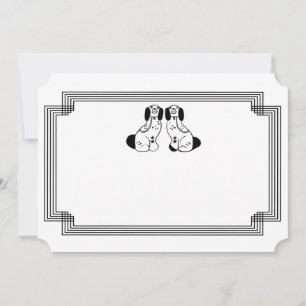 Staffordshire Hund Note Cards & Stationary Inbjudningar