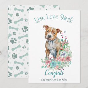 Staffordshire Terrier Hund Adoption, Gotcha Day Kort