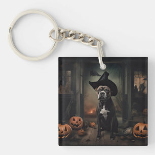 Staffordshire Terrier Pumpa Halloween Skräck