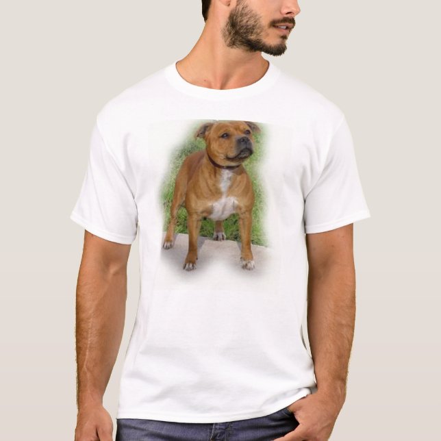 staffordshire tjurterrier full.png t-shirt (Framsida)