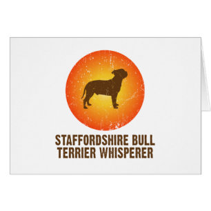 Staffordshire tjurTerrier Hälsningskort
