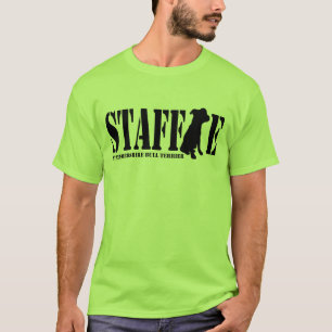 Staffordshire tjurTerrier - valpskjorta/svart T-shirt