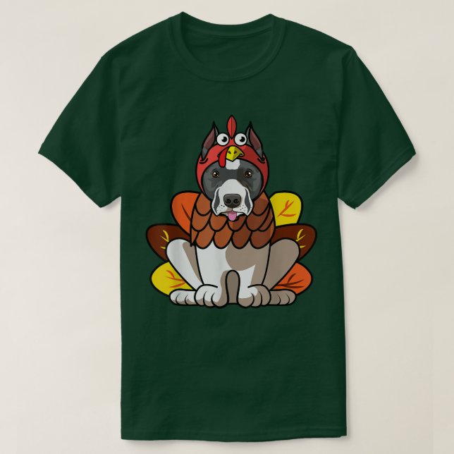 StafforShire Bull Terrier Hund Greets Lycklig Than T Shirt (Design framsida)