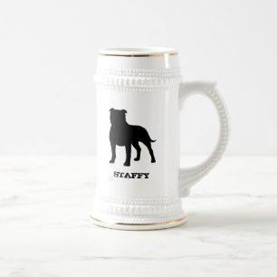 Staffy för Silhouette för Staffordshire Sejdel