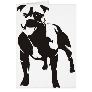 Staffy Hälsningskort