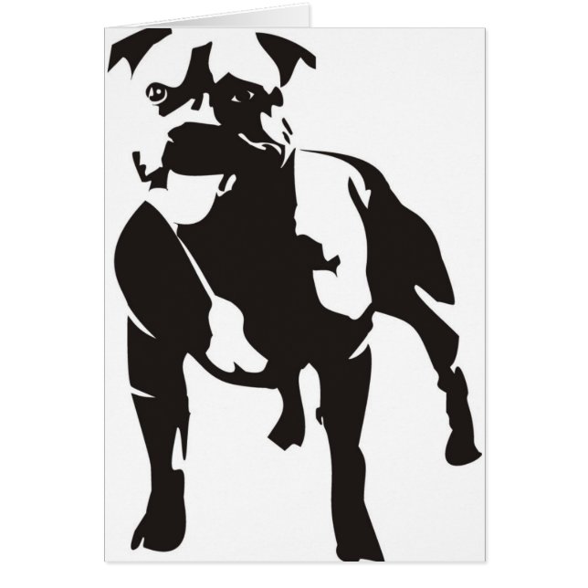 Staffy Hälsningskort (Framsidan)