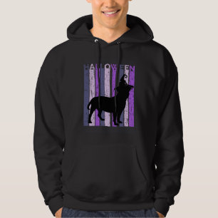 Staffy Häxa Hatt Halloween Kuslig Otrevlig Lila Bu Hoodie