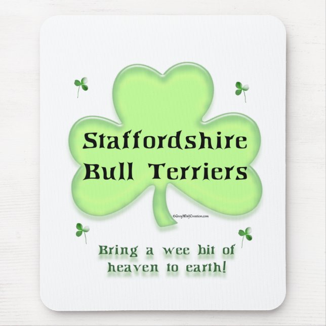 Staffy Heaven, Stviddshire St. Patrick's day Musmatta (Framsidan)