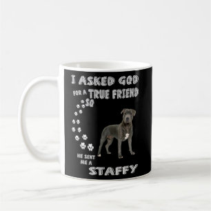 Staffy Hund Mamma Stafford Pappa Streasdshire Bull Kaffemugg