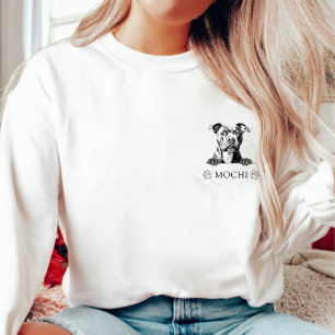 Staffy Hund Personlig Hand Teckning T Shirt