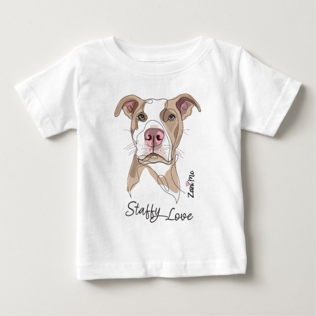 Staffy Kärlek - Zani Mo Protection T Shirt (Framsida)