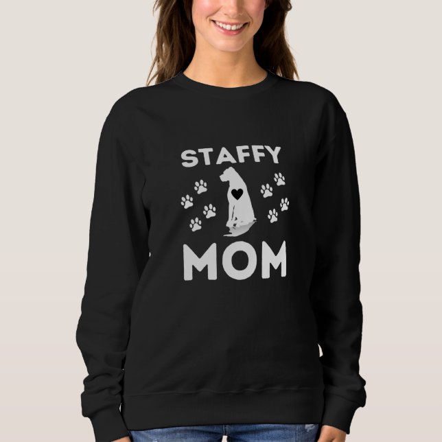 Staffy Mamma - Vector Staffordshire T Shirt (Framsida)