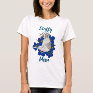 Staffy Mom Tee – Staffordshire Bull Terrier Konst
