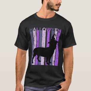 Staffy Witch Hat Halloween Spooky Creepy Lila Bu T Shirt