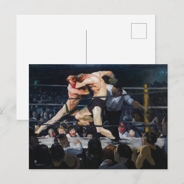Stag at Sharkey's | George Bellows | Vykort (Fram/baksida)
