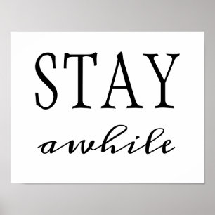 Stag awhile poster