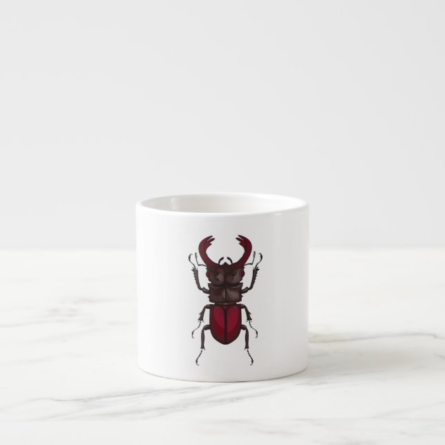 Stag beetle espressomugg (Framsidan)