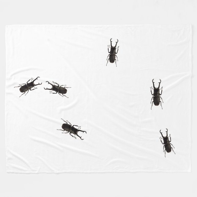 Stag Beetle Fleecefilt (Framsidan (Horisontell))