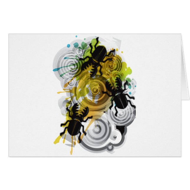 Stag_Beetle Hälsningskort (Framsidan Horizontal)