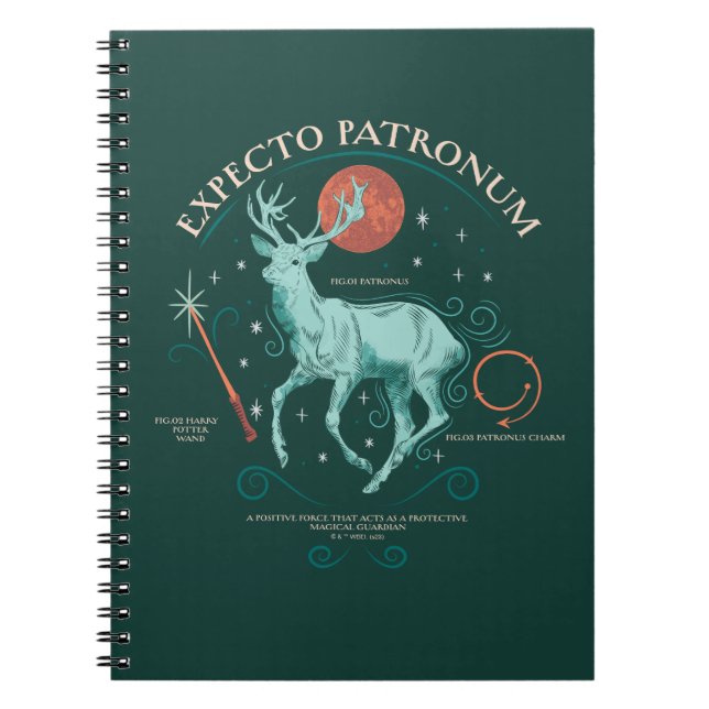 Stag Expecto Patronum Graphic Anteckningsbok (Framsidan)