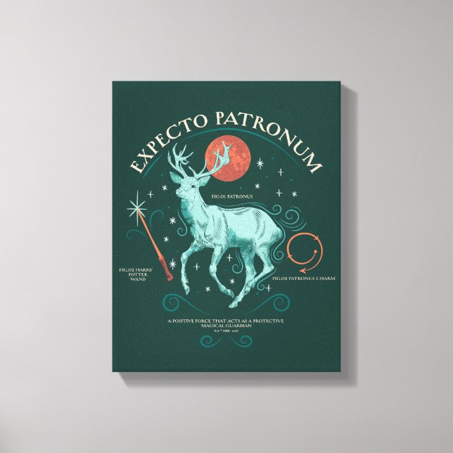 Stag Expecto Patronum Graphic Canvastryck (Framsida)