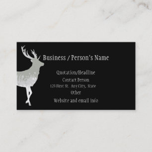Stag Hjort Animal Business Wildlife Animal Visitkort