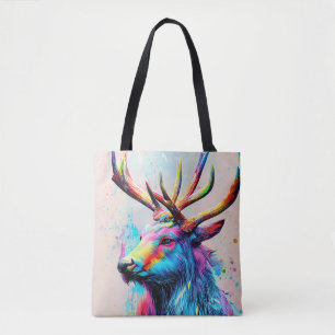 Stag Hjort Animal Discovery Äventyr Natature Plane Tygkasse