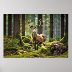 Stag Hjort Djurart Majestisk Vild Poster