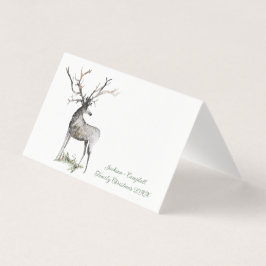 Stag-Hjort-gästplatskort Visitkort