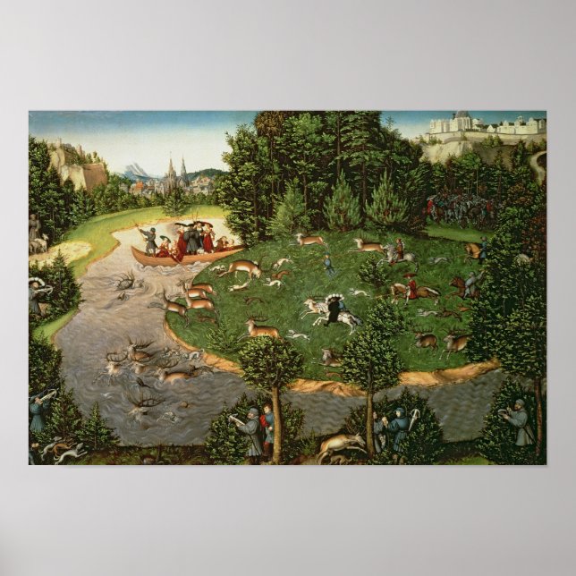 Stag Hunt of Elector Friedrich III the "Wise" Poster (Framsidan)