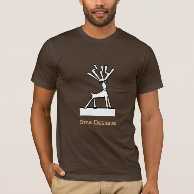 Stag i solnier t-shirt (Framsida)