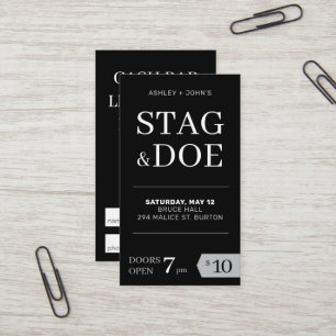 Stag och Doe Biljett moderna klassiska party