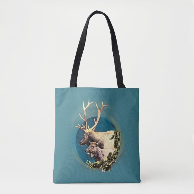 Stag och hink tygkasse (Framsida)