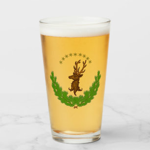 Stag och Logotyp Glaskopp