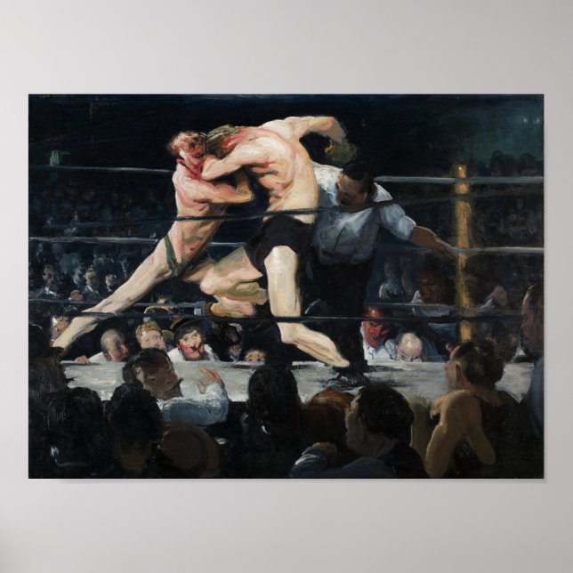 Stag på Sharkey's - George Bellows Poster (Framsidan)