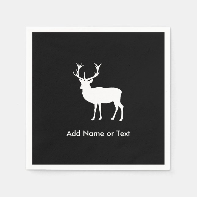 Stag Party - Elegant Teckning i en flaggstat Pappersservett (Framsidan)