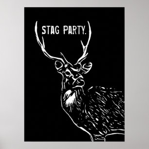 Stag, party poster