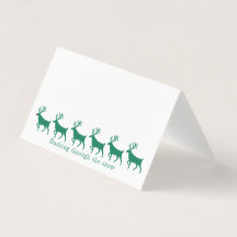 Stag Reindeer & Rudolph Guest-platskort