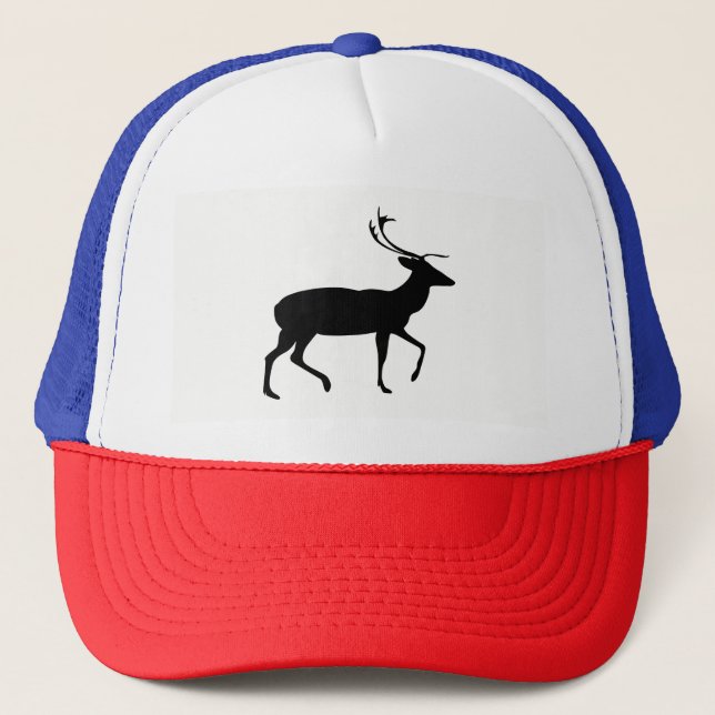 Stag Silhouette Truckerkeps (Framsida)