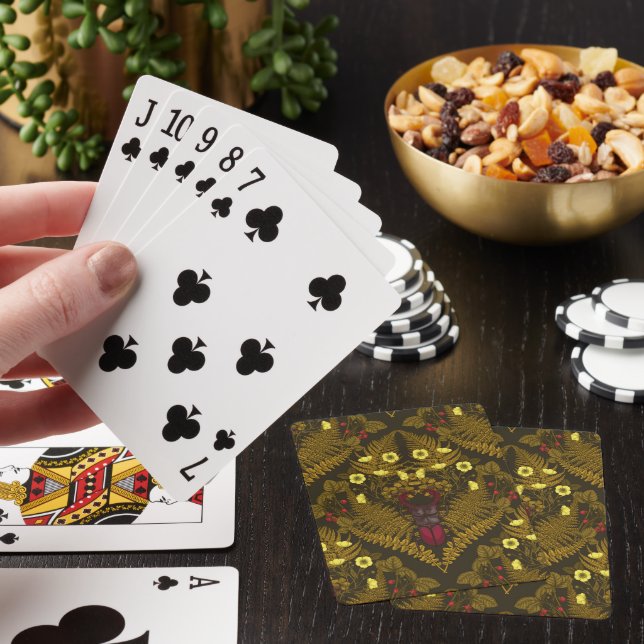 Stag-skalbaggar och ängar casinokort (På plats)