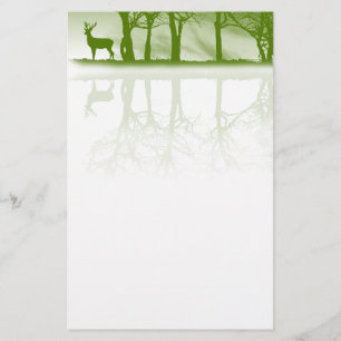 Stag vid Dusk Brevpapper