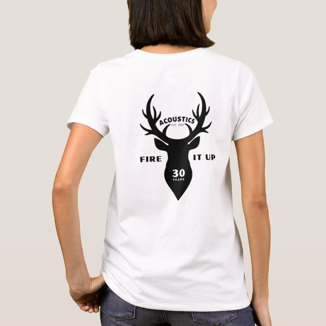 STAG Womens Basic Tee White (Baksida)