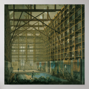 Stage Set Workshop of the Paris Opera, 1800-20 Poster