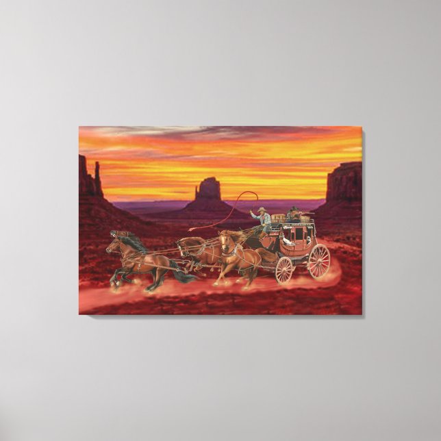 STAGECOACH COWBOYS CANVASTRYCK (Framsida)