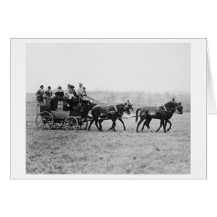 Stagecoach-foto Cross country Tävling Hälsningskort