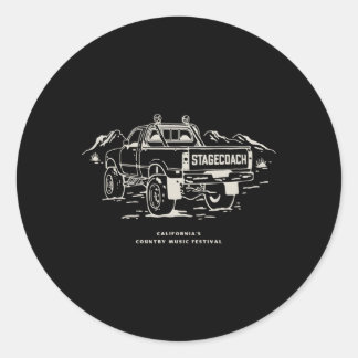 Stagecoach Lastbil Lineup Runt Klistermärke