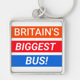 Stagecoach-nyckelkedja Fyrkantig Silverfärgad Nyckelring