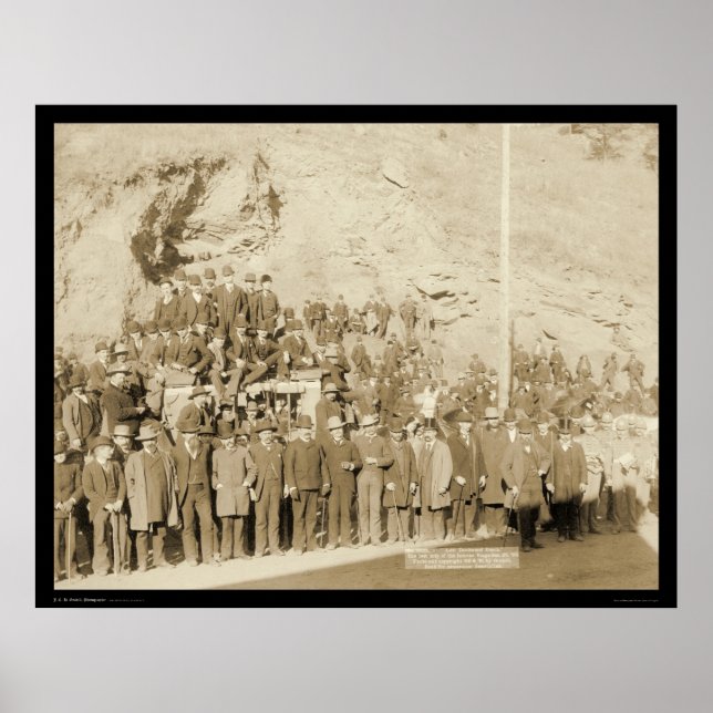 Stagecoach Surrozed by People SD 1890 Poster (Framsidan)